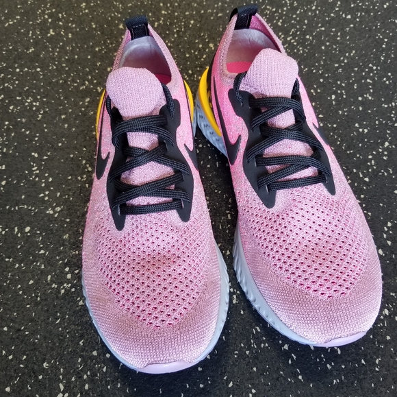 🔥Nike Epic React Flyknit Plum Dust Pink Women's 7 - Picture 5 of 6
